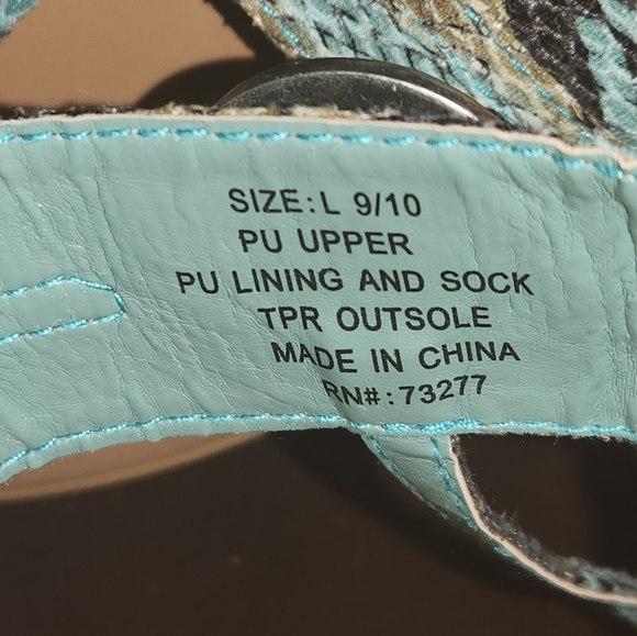 NWT Simply Vera Snake Print sandals Silver - Picture 6 of 6